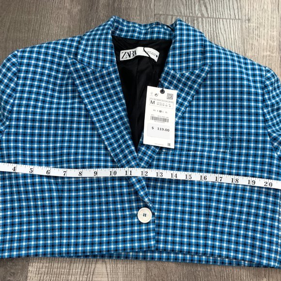 NWT Zara 2 pcs PLAID CROPPED JACKET + MINI SKIRT - Picture 8 of 11